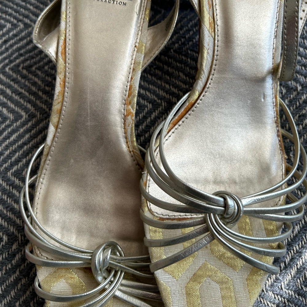 MERONA gold sandals.